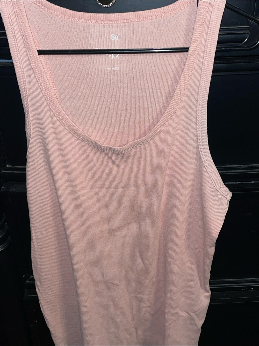 So Favorite Tank Top Ribbed Soft Pink